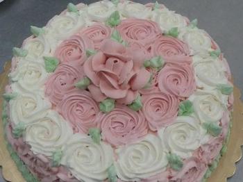 torta decorata floreale
