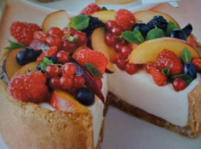 cheesecake con frutta fresca