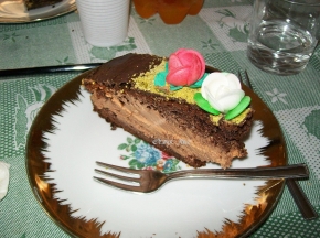 Torta scura glassata