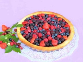 Cheesecake frutti di bosco e fragole