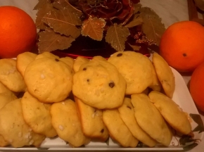 Biscotti morbidi arancia e cioccolato