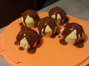 Muffins con ganache al cioccolato