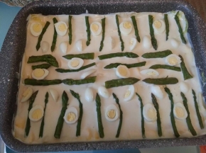 Lasagne asparagi e uova di quaglia