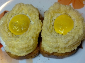 Bruschette di uova