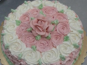 torta decorata floreale