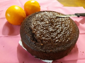 Torta soffice arancia e cioccolato
