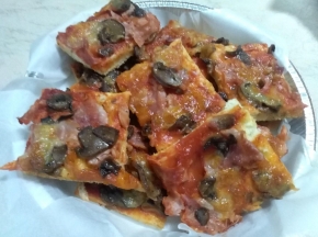 Pizza prosciutto cotto e funghi