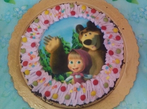 Torta masha ed orso