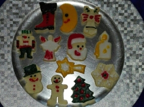 Biscottini natalizi di pasta sablèe