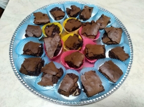 Brownies al cremino con doppio cioccolato
