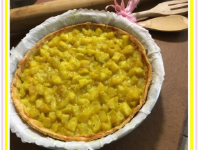 Torta Mimosa Salata con Patate al forno alla curcuma della Dolcina Luanak