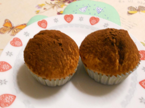 Muffin con cioccolato bianco e cocco
