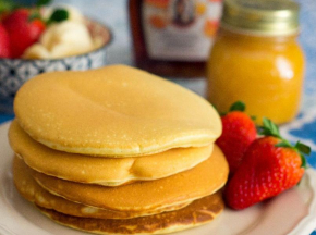 Pancakes arancia e vaniglia