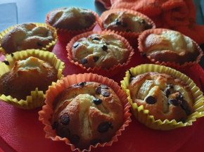 Muffin superveloci Banana e Gocce di Cioccolato