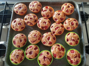 Muffin integrali con fragole