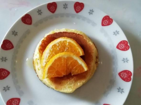 Pancake veloci con arancia