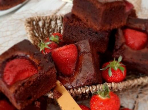 Brownies alle fragole