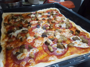 Pizza Finocchiona e Melanzane