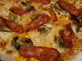 Pizza Spianata Romana e Melanzane Grigliate