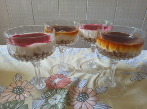 Coppe di panna cotta cheesecake (7°sfida culinaria- il dessert dell'estate)