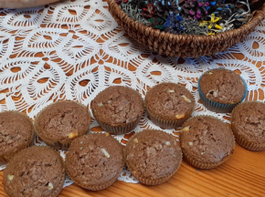 Muffins  al cocco e cioccolato bianco