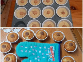 Muffins mele e amaretti