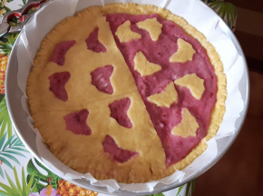 Crostata rosa del giro d'italia