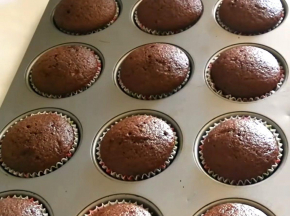 Bisco-muffin veloci al cioccolato e Nutella