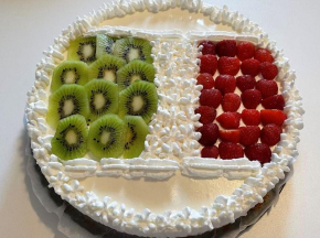 Cheesecake tricolore