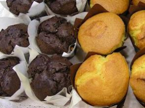 Muffin bianchi e neri