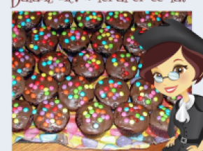 Muffin al cioccolato con mou e smarties !!!