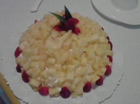 Torta mimosa all'ananas