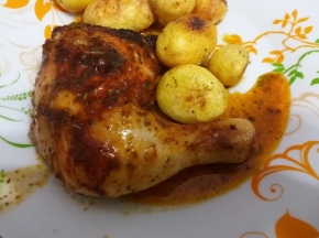 Pollo alla paprika con patate
