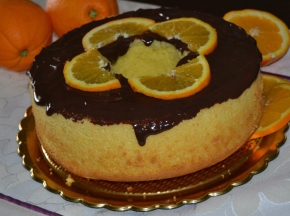Chiffon cake all'arancia