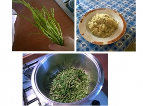 risotto con asparagi selvatici