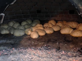 Pane al forno a legno