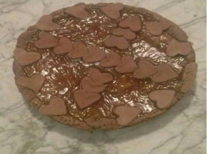 Crostata al cacao con marmellata di albicocche