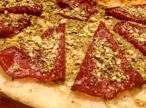 Pizza al pistacchio