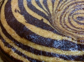 torta zebrata al cacao