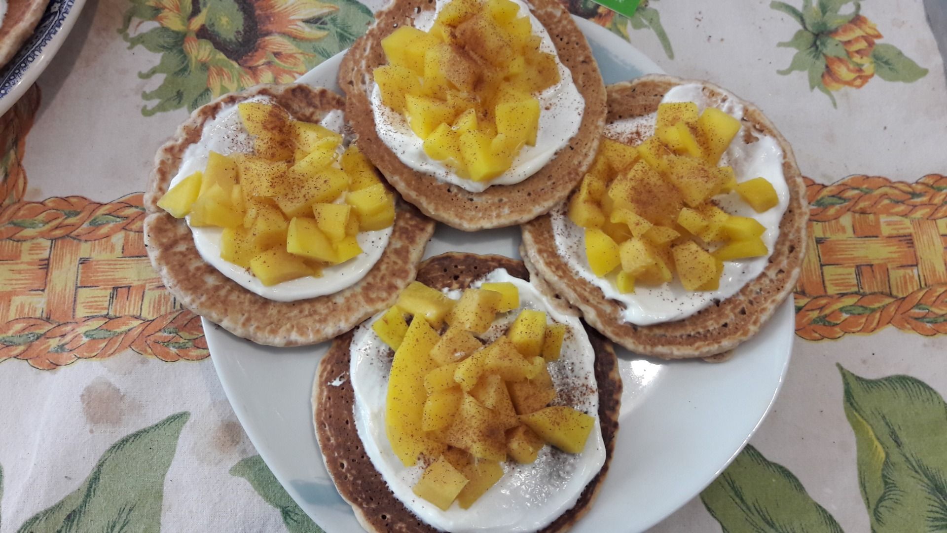 immagine post Pancake integrali con mango