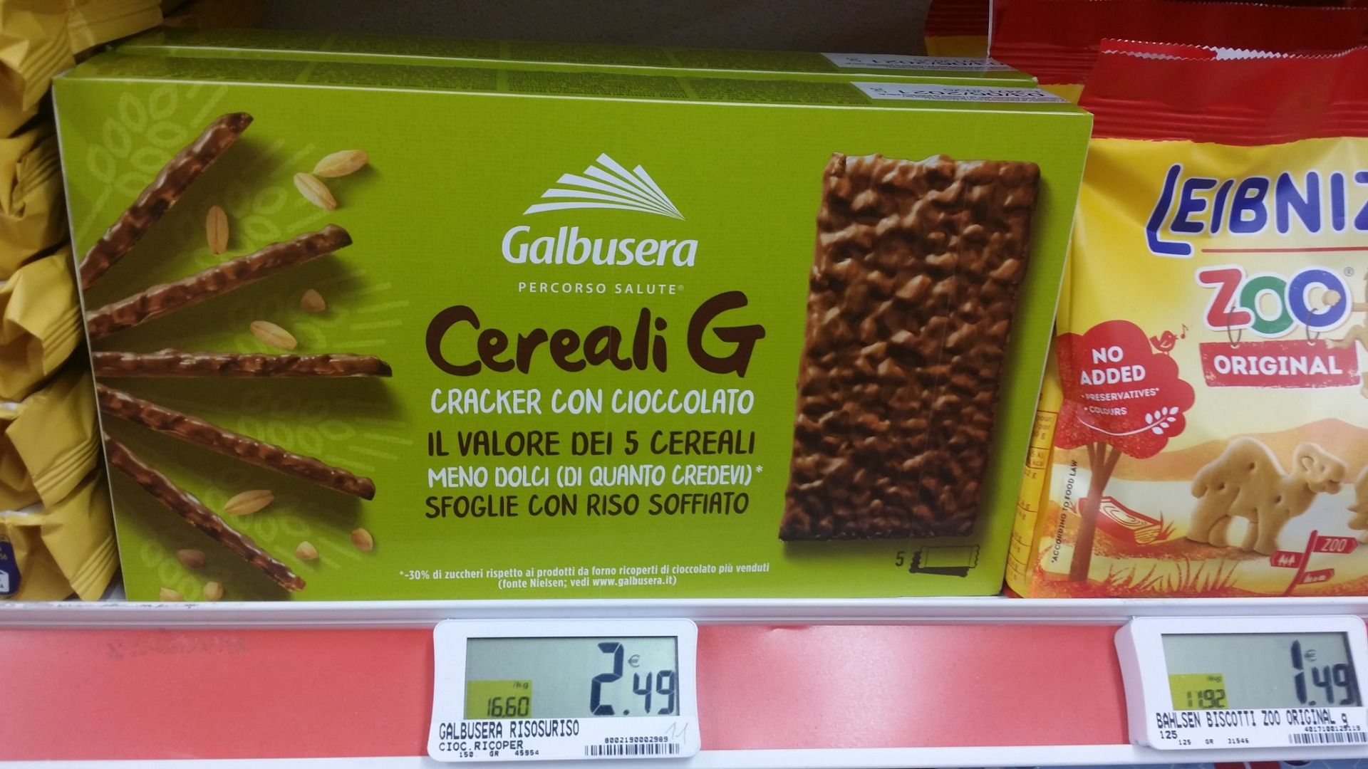 immagine post Crackers Galbusera al cioccolato