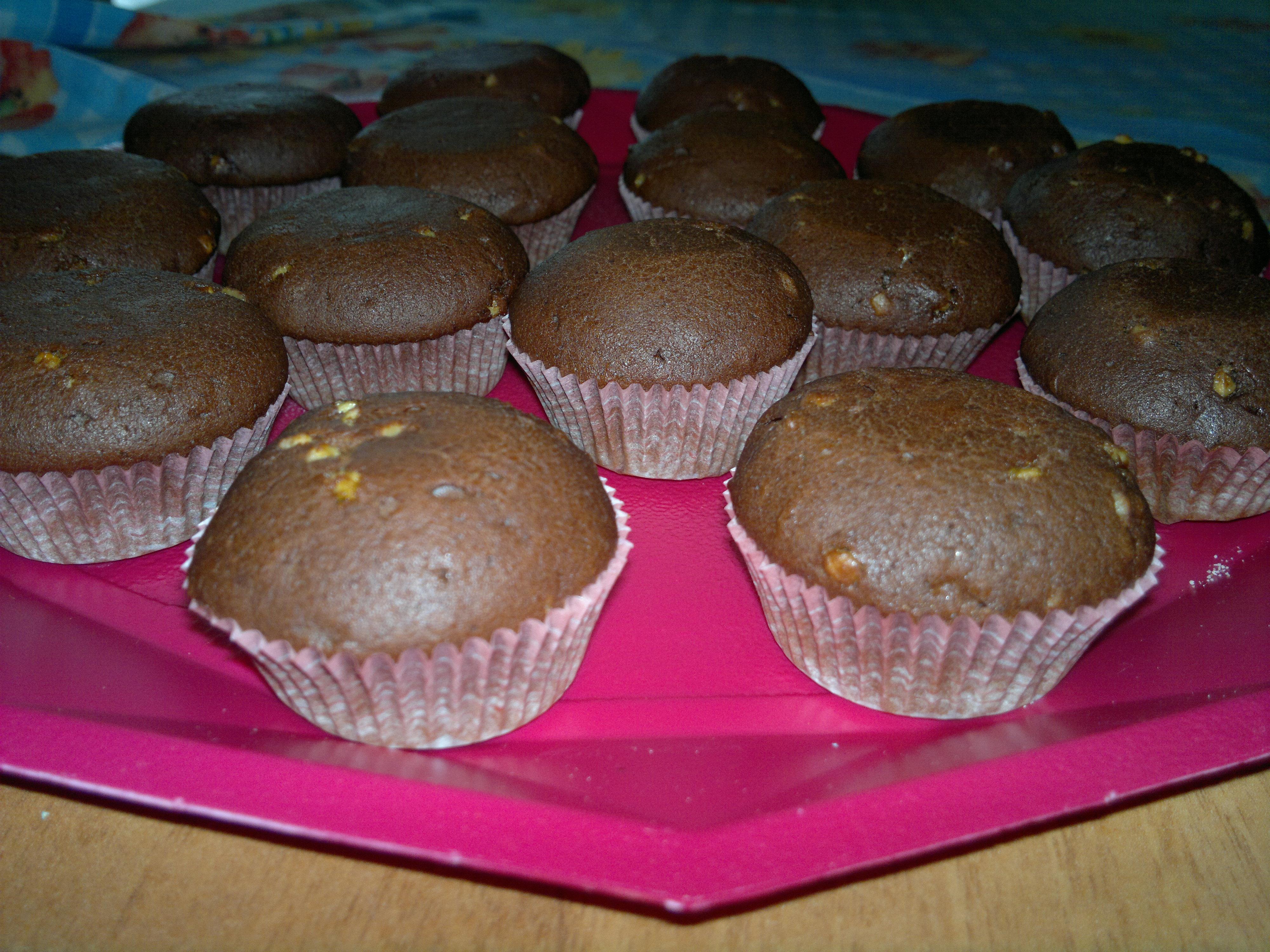 cupcake cioccolato e mandorle
