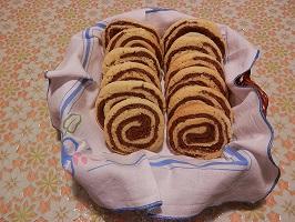 Biscotti romagnoli bicolore
