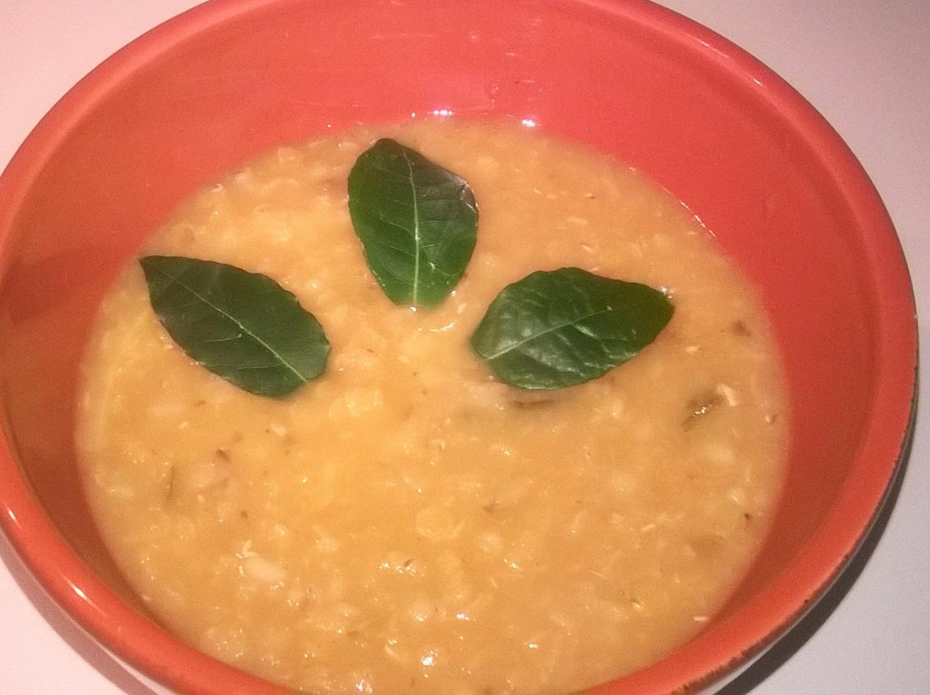 zuppa di lenticchie decorticate
