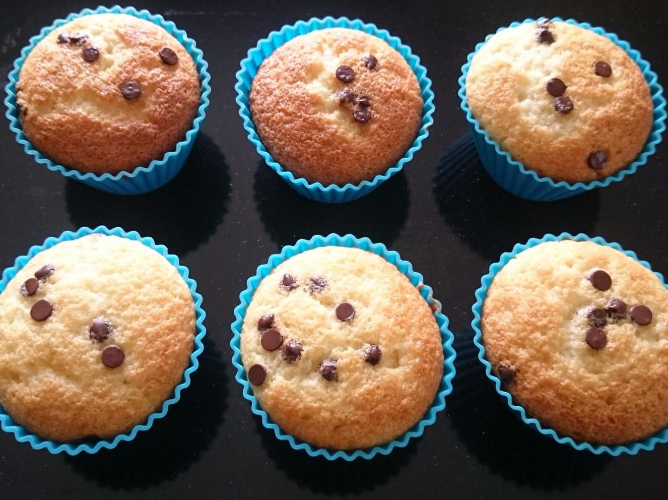 Muffin con gocce di cioccolato (ricetta Paneangeli)