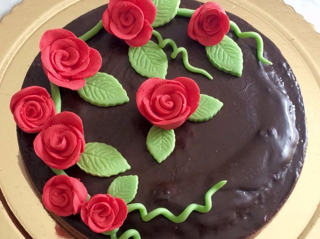 decorazioni per torta: rose