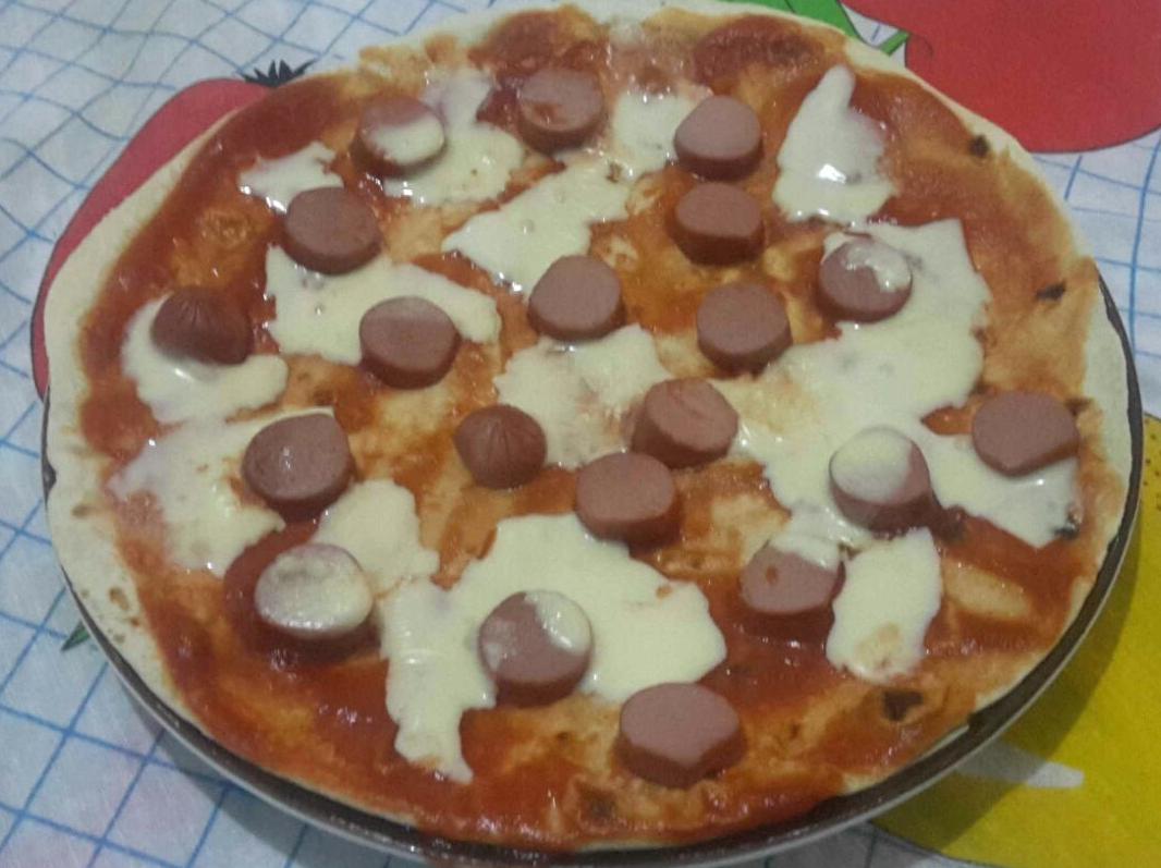 Piadi-pizza con wurstel