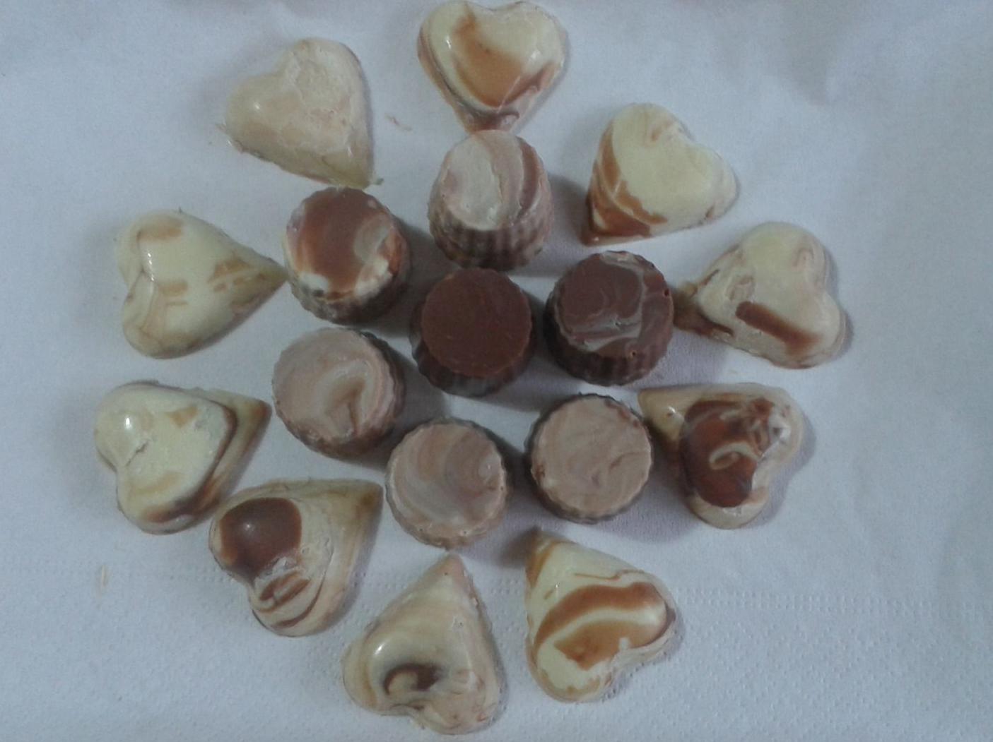 Cioccolatini marmorizzati