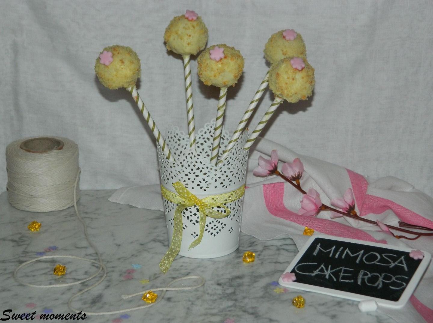 Cake pops mimosa