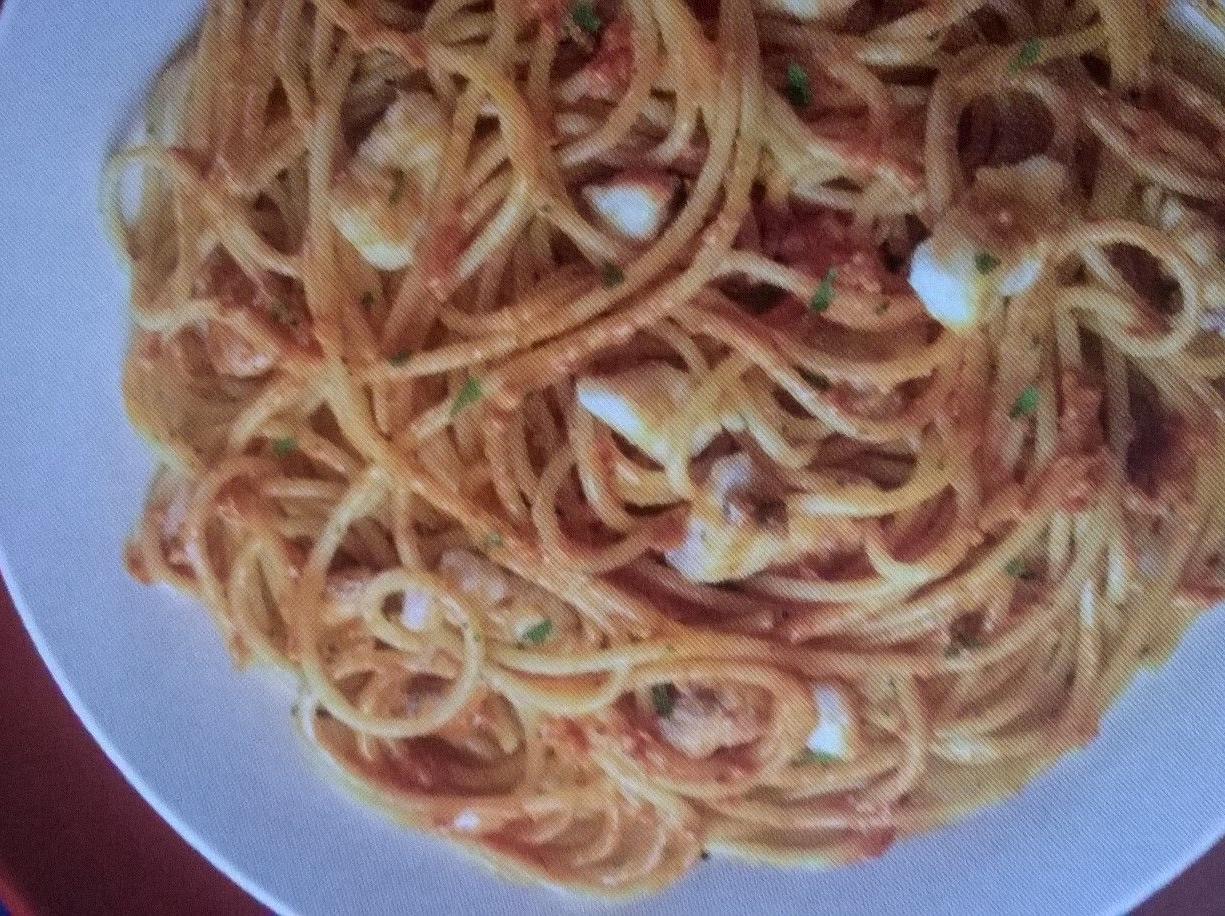 spaghetti con ragu' di totano